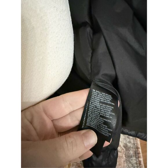 The North Face Womens Black Acropolis Hooded Down Puffer Parka Jacket Size Small - Picture 10 of 11